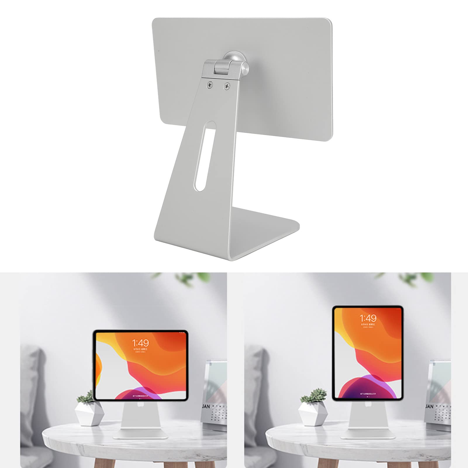 Haofy Supporto per Tablet, Robusto Supporto per Tablet IOS in Lega di Alluminio Progettato per IOS Silicone Antigraffio Ad Adsorbimento Accurato per Dispositivi da 10,9 Pollici 11