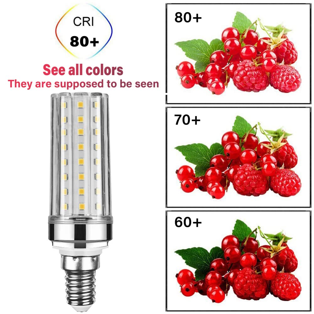 RYTM Lampadine LED, lampadina a mais con base E12/E14, 16 W 1000 LM, 20 W 1300 LM, equivalente a 160/200 Watt, 3000 K 4000 K 6000 K Non dimmerabile CA 85 V ~ 265 V (confezione da 10)