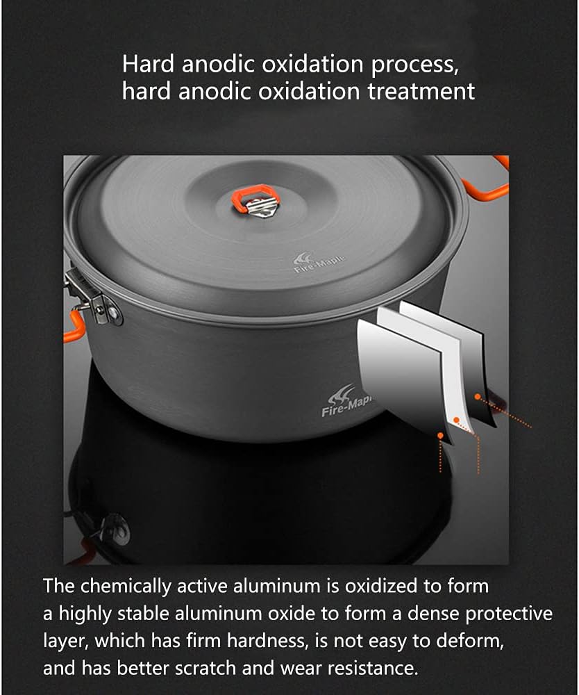 Camping Picnic Pot Aluminum Alloy Cookware Nine-Space Picnic Large Capacity Ultra-Portable Can Accommodate Multiple People Traveling Outdoor Hiking