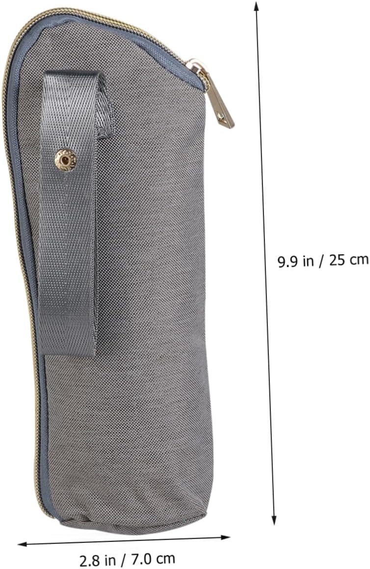 2Pcs Portable Insulated Milk Bottle Pouch for Feeding Compact Bottle Bag Light Grey Durable Carrier for Strollers and Diaper Bags