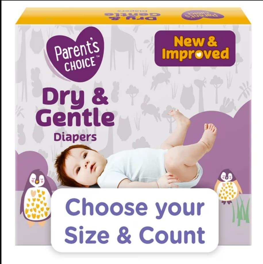 Image of Parent's Choice Dry & Gentle Diapers Size 1