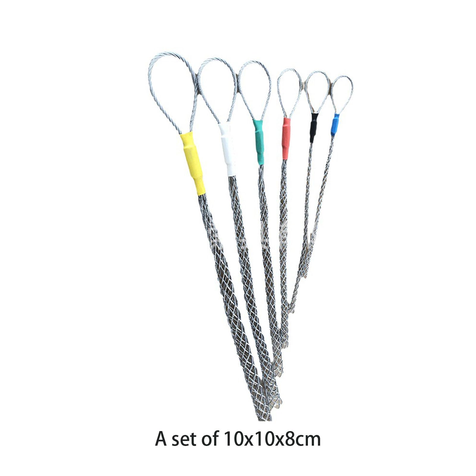 Lot de 6 poignées de câble avec code couleur pour fils de 4 à 25 mm