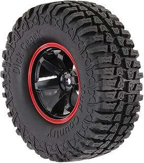 1.9 Inch 100mm RC Rubber Tires with Plastic Wheel Rim for 1/10 Axial SCX10 RC4WD D90 D110 CC01 RC Rock Crawler Parts