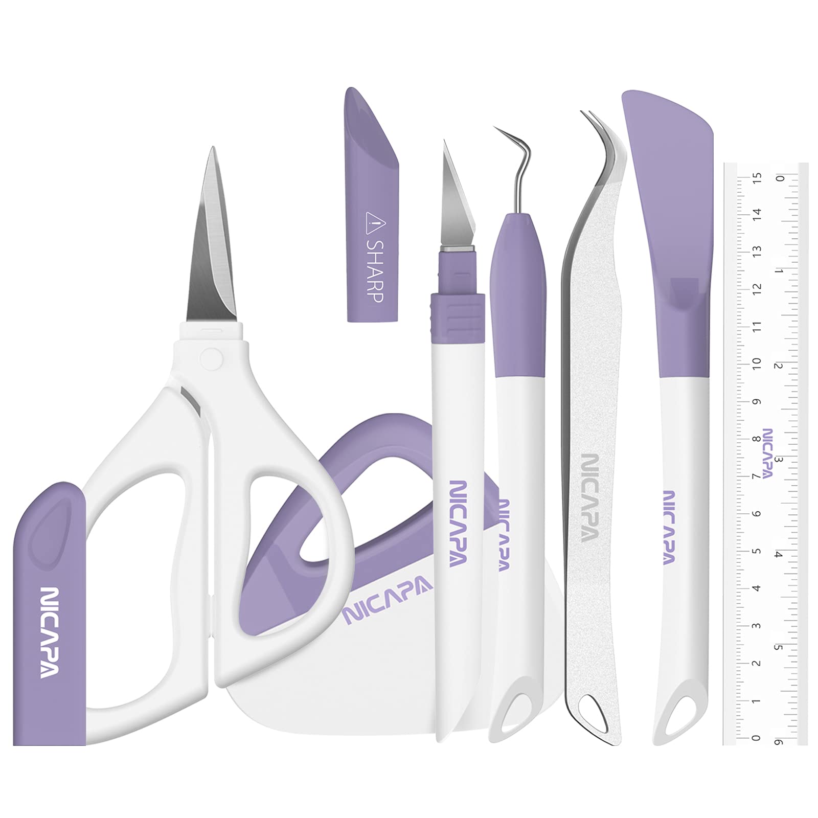 Buy NICAPA Basic Tool Set Craft Weeding Vinyl Cardstock Crafting Tools Kit For Silhouette Siser 