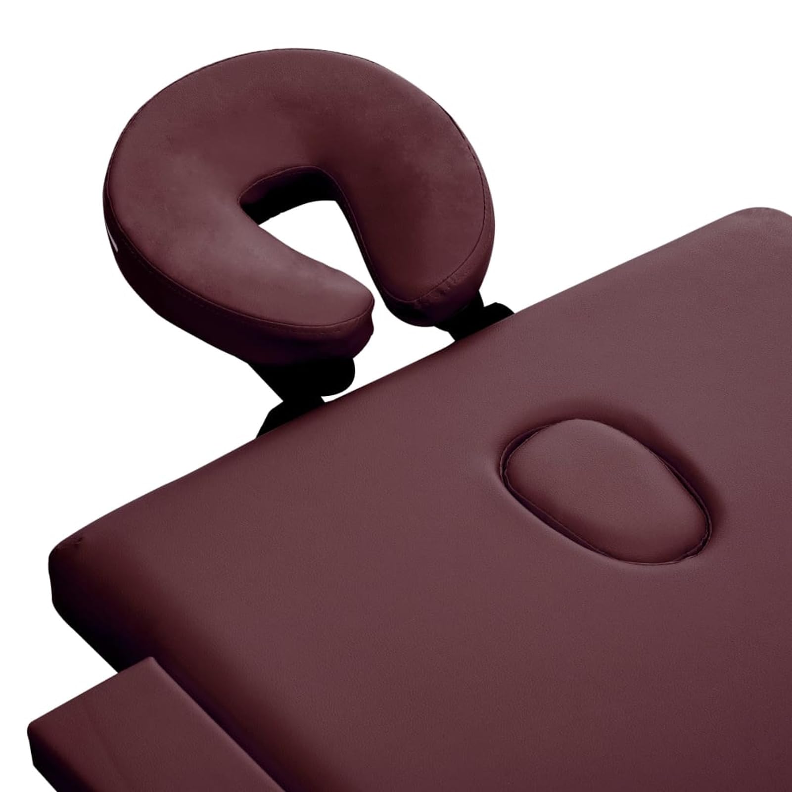 ZEYUAN Lettino da Massaggio Pieghevole a 2 Sezioni in Legno Viola Vino,Salute e Bellezza,Cura della Persona,Massaggi e Relax,Poltrone da massaggio-110187