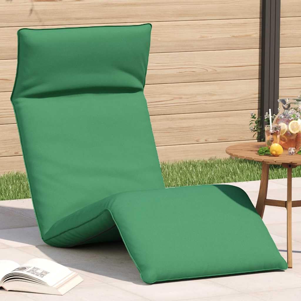 Fengshui Składany leżak zielony, 175 x 54 x 8,5 cm, tkanina Oxford