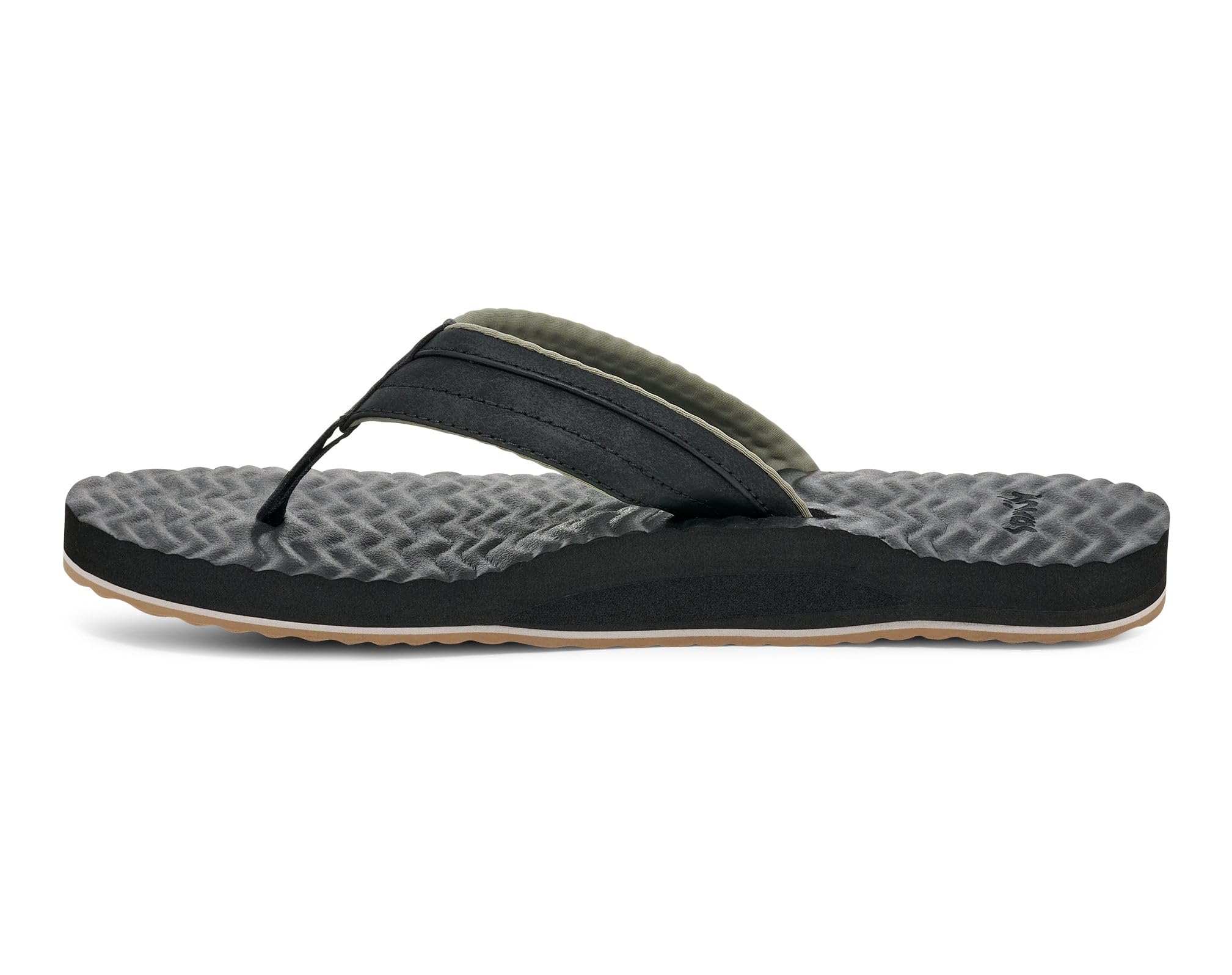 Sanuk Ziggy - Sandalias de felpa para hombre, sandalias para hombre, sandalias de playa, apoyo y ligeras, plantilla cómoda