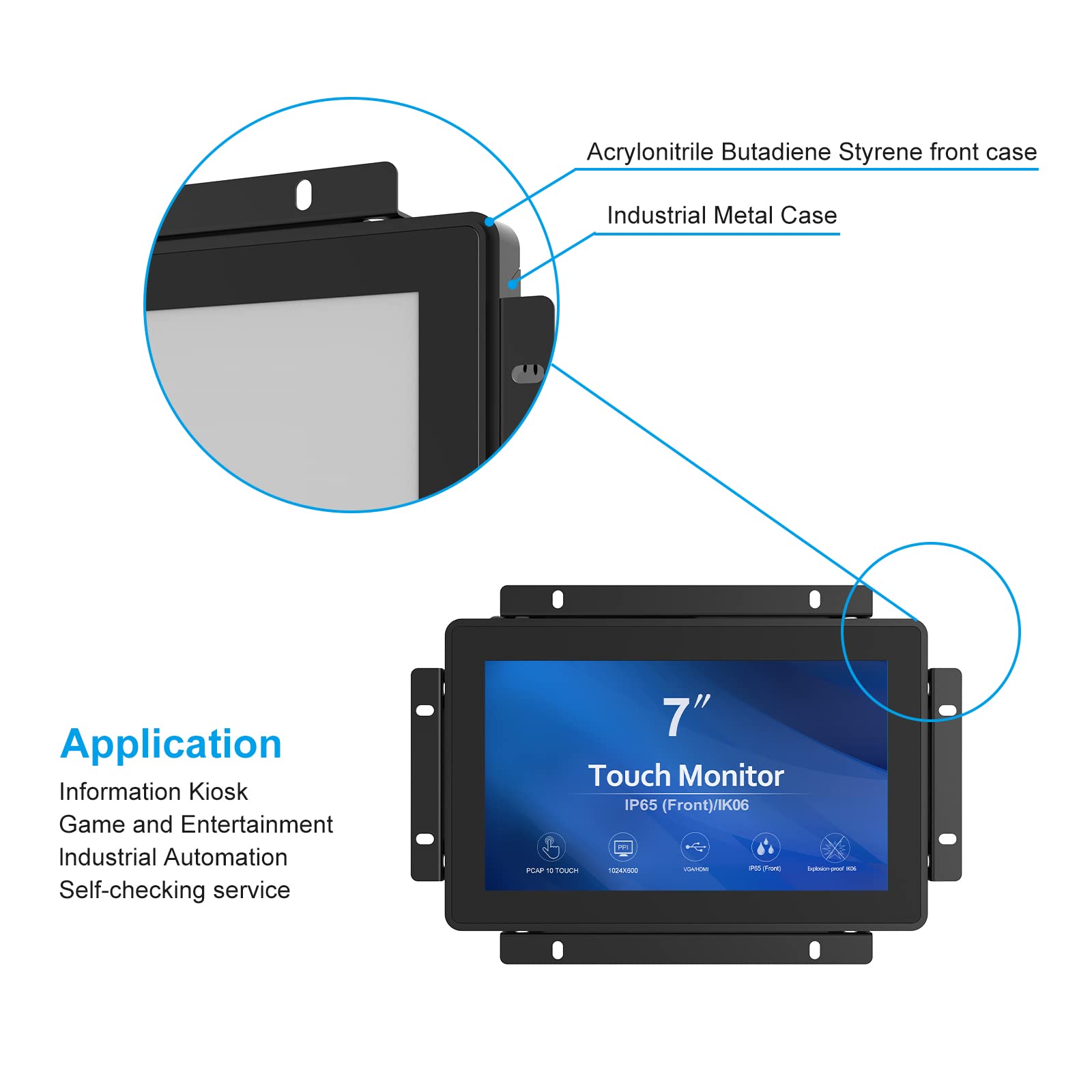 GreenTouch 7 インチ オープン フレーム HDMI PCAP Amazon.com: GreenTouch 7 Inch Open Frame 1024x600 HDMI PCAP Touch