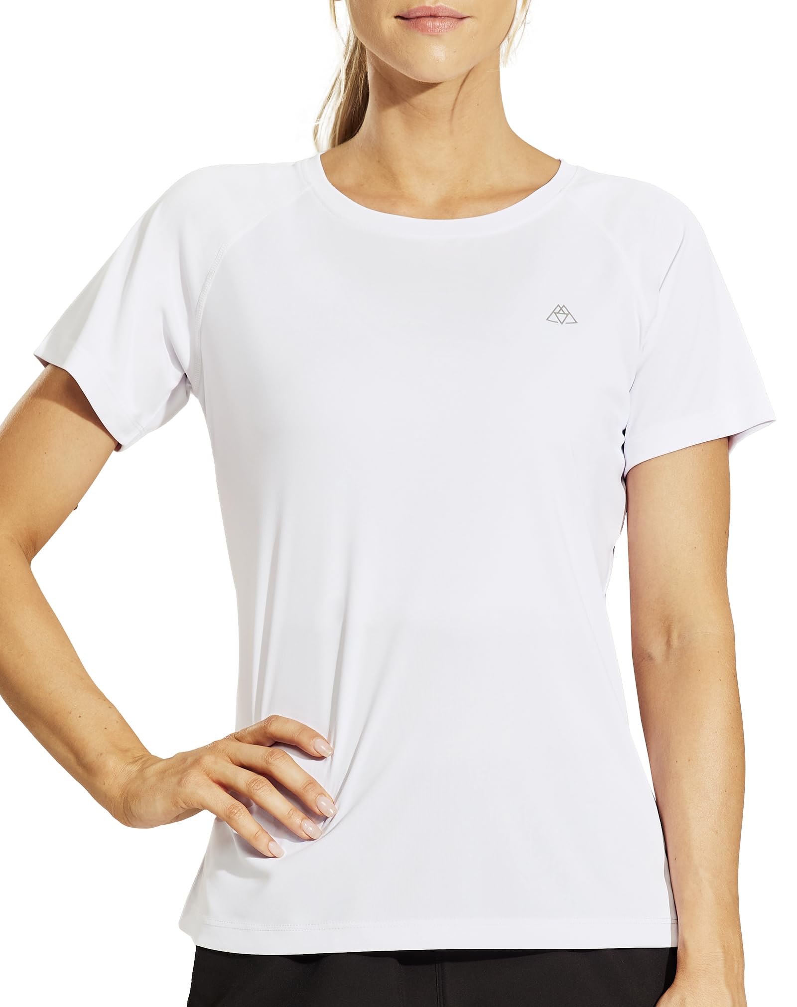 Haimont Women's Dry Fit Athletic Running T-Shirts UPF 50 Sun Protection Short Sleeve UV Gym Workout Activewear Tee Shirt