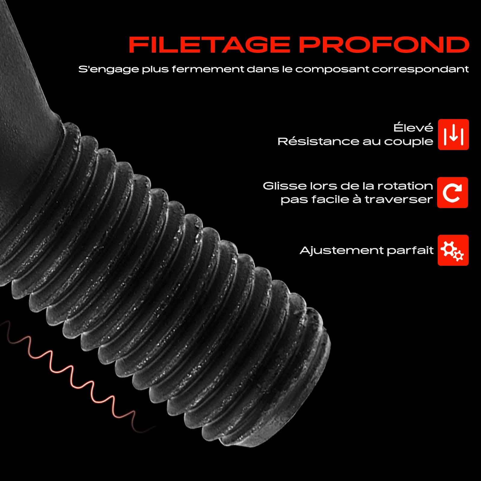 Frankberg 5 boulons de roue, vis de roue 610-574 | Compatible avec: Série 5 E12, Série 3 Cabriolet E46, Coupé Série 3 E46, Série 3 Touring E91, Série 5 Touring E39, X1 E84