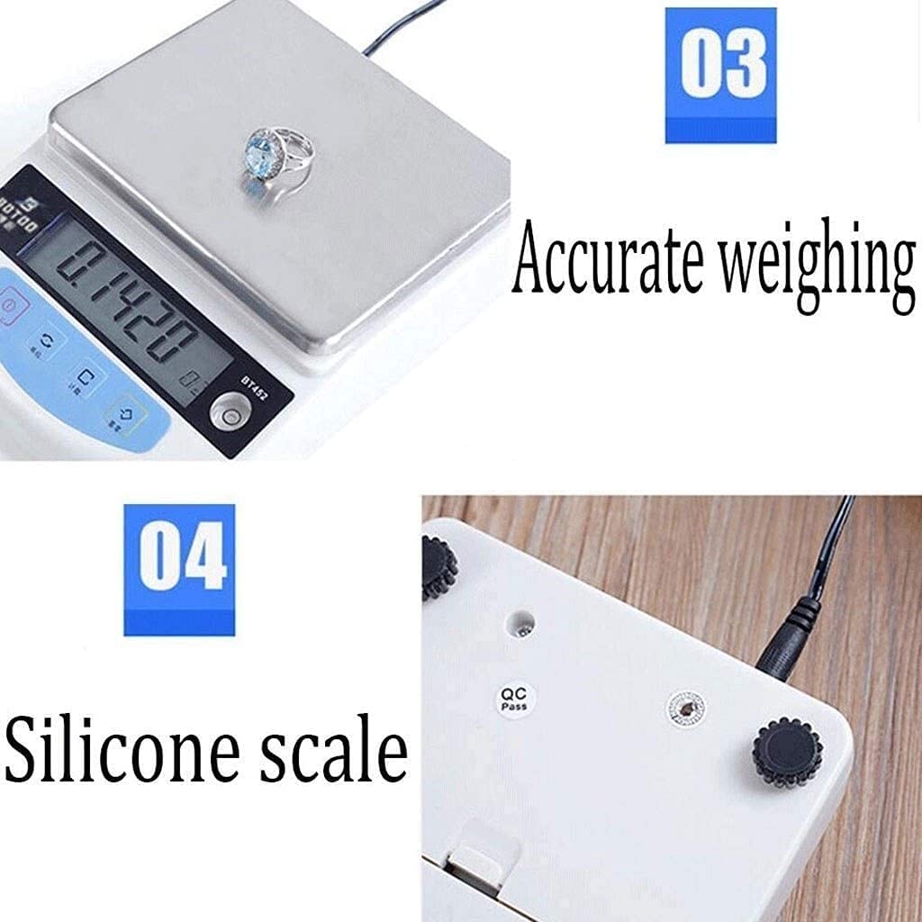 Báscula digital para alimentos, báscula de cocina, báscula digital, balanza electrónica analítica de alta precisión, báscula para joyería, báscula digital de precisión para cocina, 0Onecolor-300g/0.01