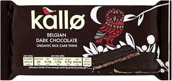 Kallo Rice Cakes Dark Chocolate 90g x 3 Pack of 3