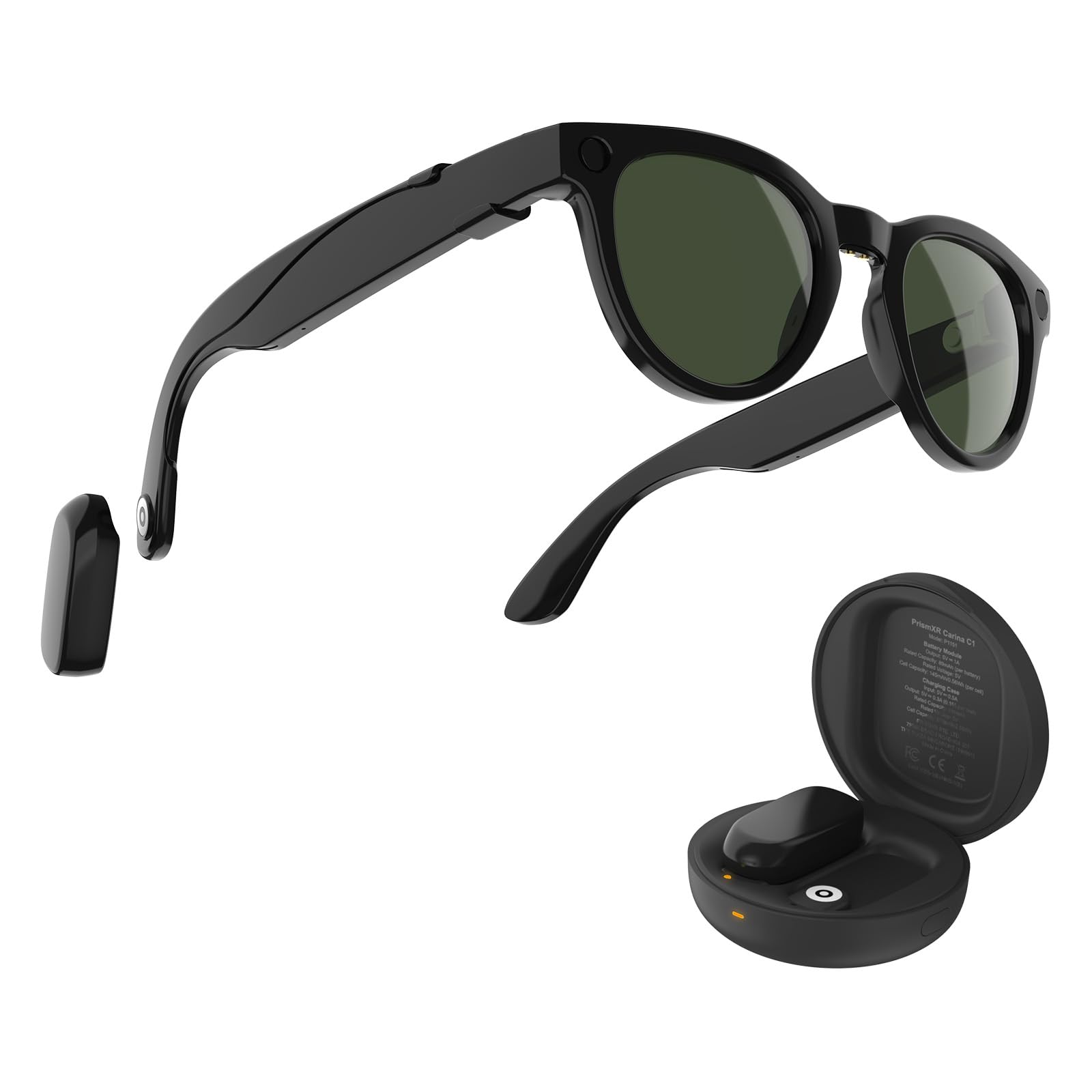 Carina C1 Charging Set Compatible with RayBan Meta Smart Glasses for Headliner Regular