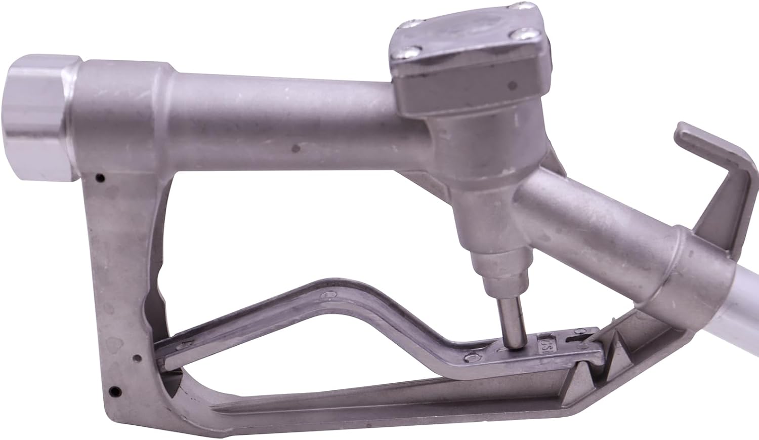 1" Inch NPT Thread Manual Fuel Nozzle with Swivel&Hook,Max Pressure 50 PSI 1" Spout Max Flow Rate 32 GPM For Manual and Electric Fuel Transfer Pumps,Gravity Tank,Gasoline and Diesel Water