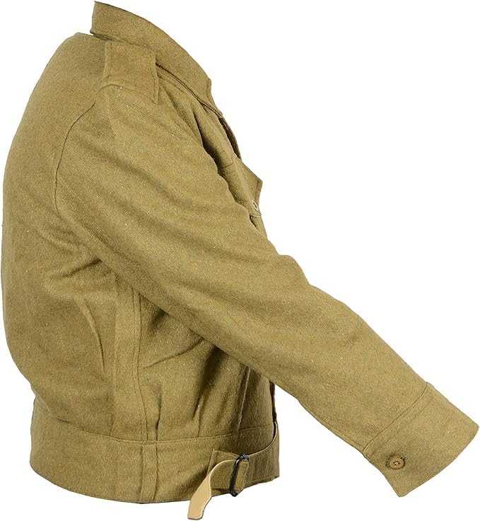 WW2 British Army 1937 Wzór Battledress tunika reprodukcja wełniany mundur wojskowy kurtka