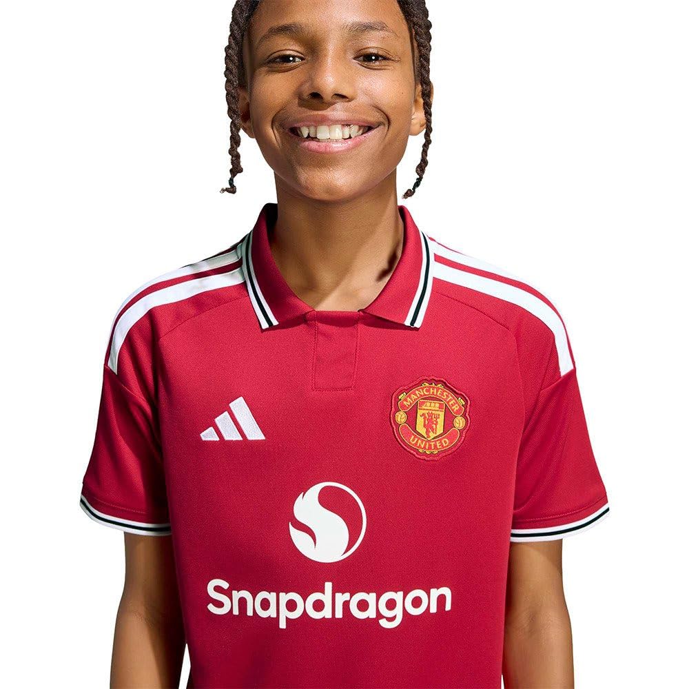 adidas Manchester United 26/27 - Maglia da casa unisex per bambini, motivo: Manchester United 26/27