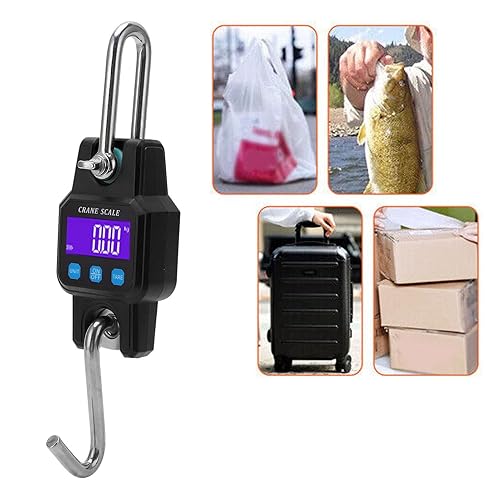 Miniatura 5 de Báscula de grúa, alta precisión, resistente al agua, diferentes unidades, fácil operación, báscula colgante, amplia aplicación para granja (negro)