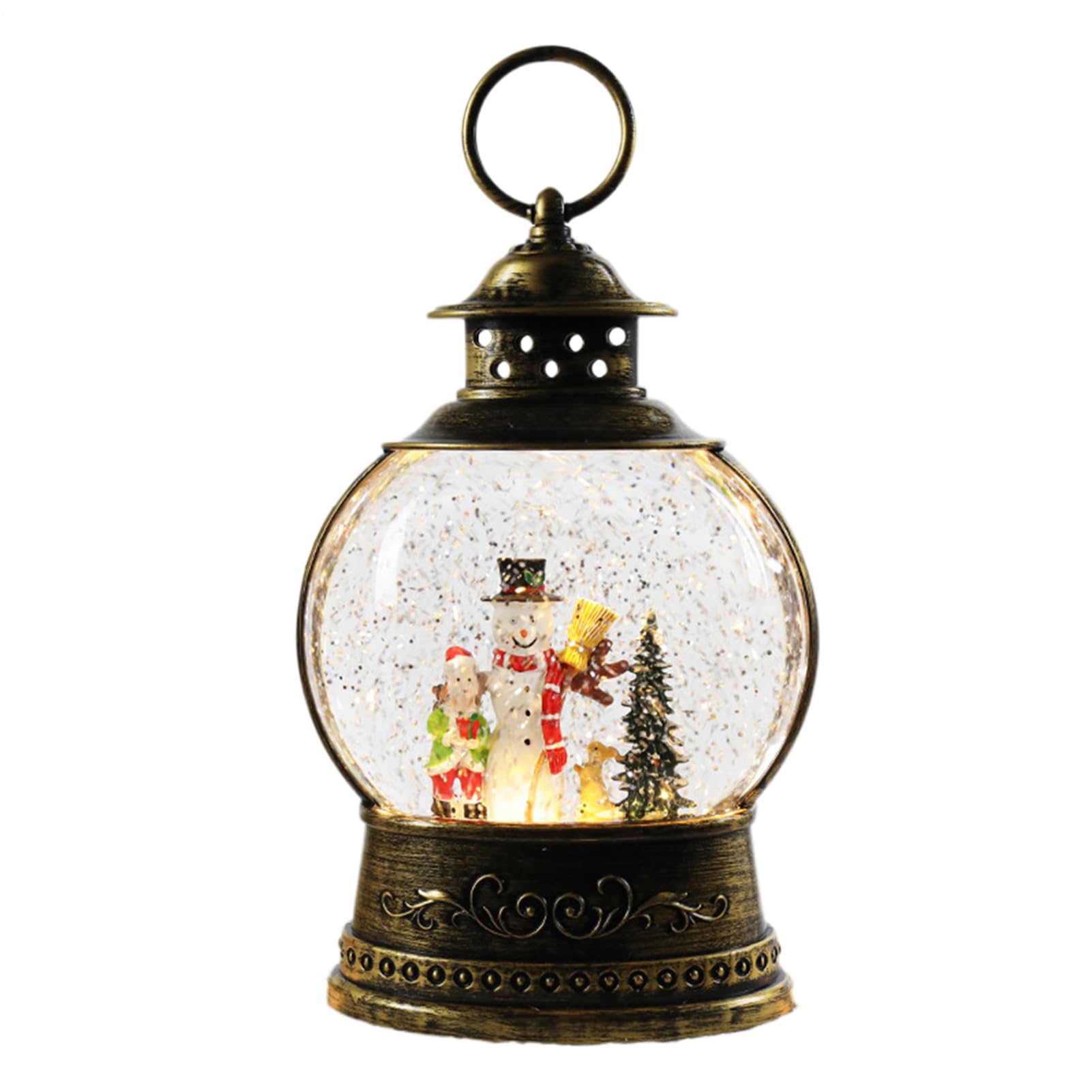 Carillon Musicale Con Di Neve Di Natale Decorazione per le Feste a Batteria | Carillon Musicale con di Neve per le Feste Decorazione Natalizia Interni Esterni Feste Famiglia Camera Soggiorno