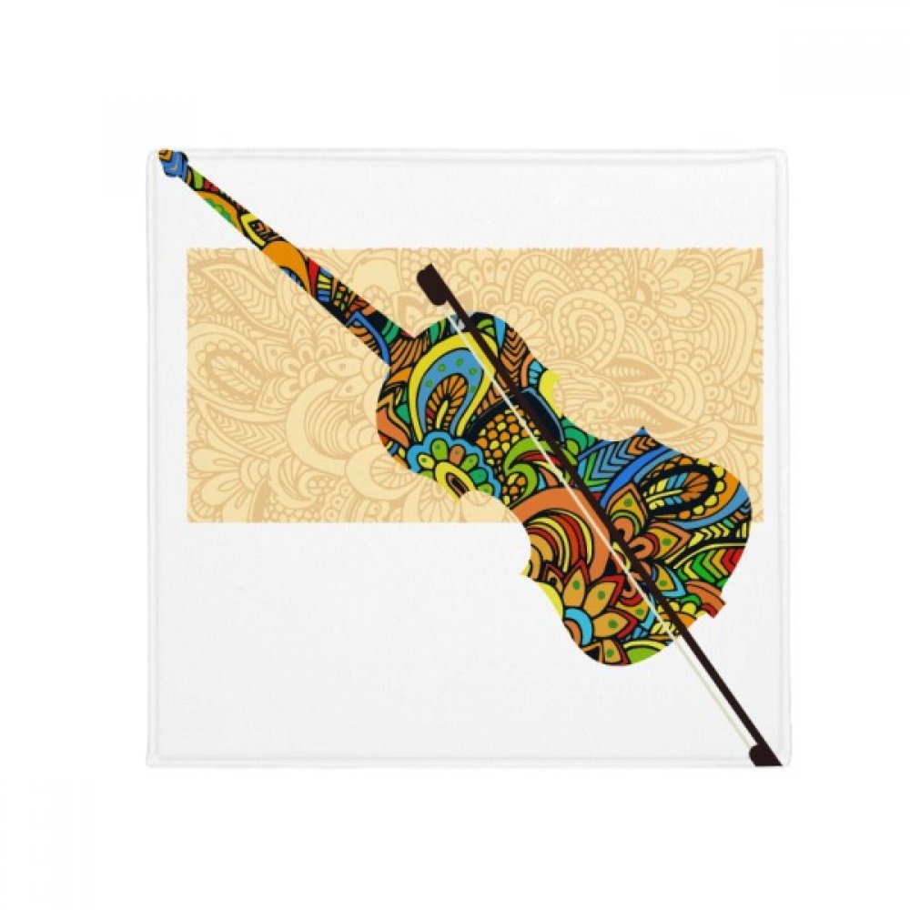 Violon rock poster tapis de sol multicolore 80x80 cm antidérapant pour animaux