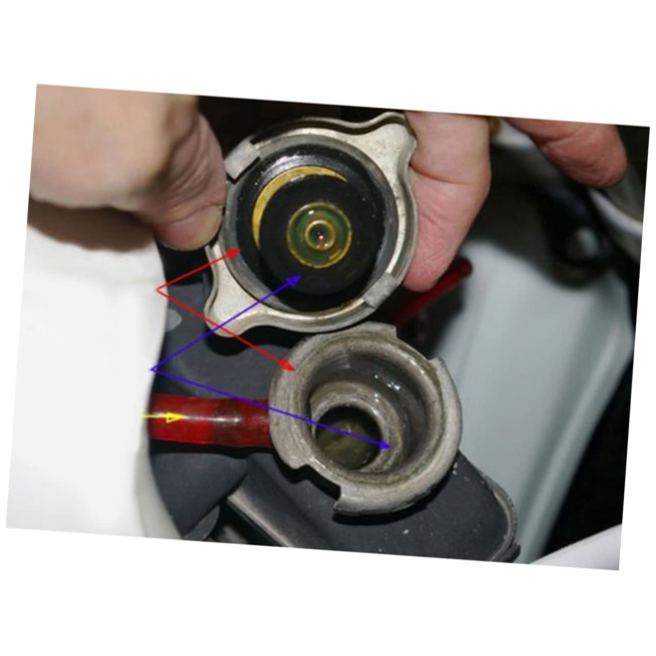 Tapa del Radiador Termostática con Medidor de Temperatura para Coche