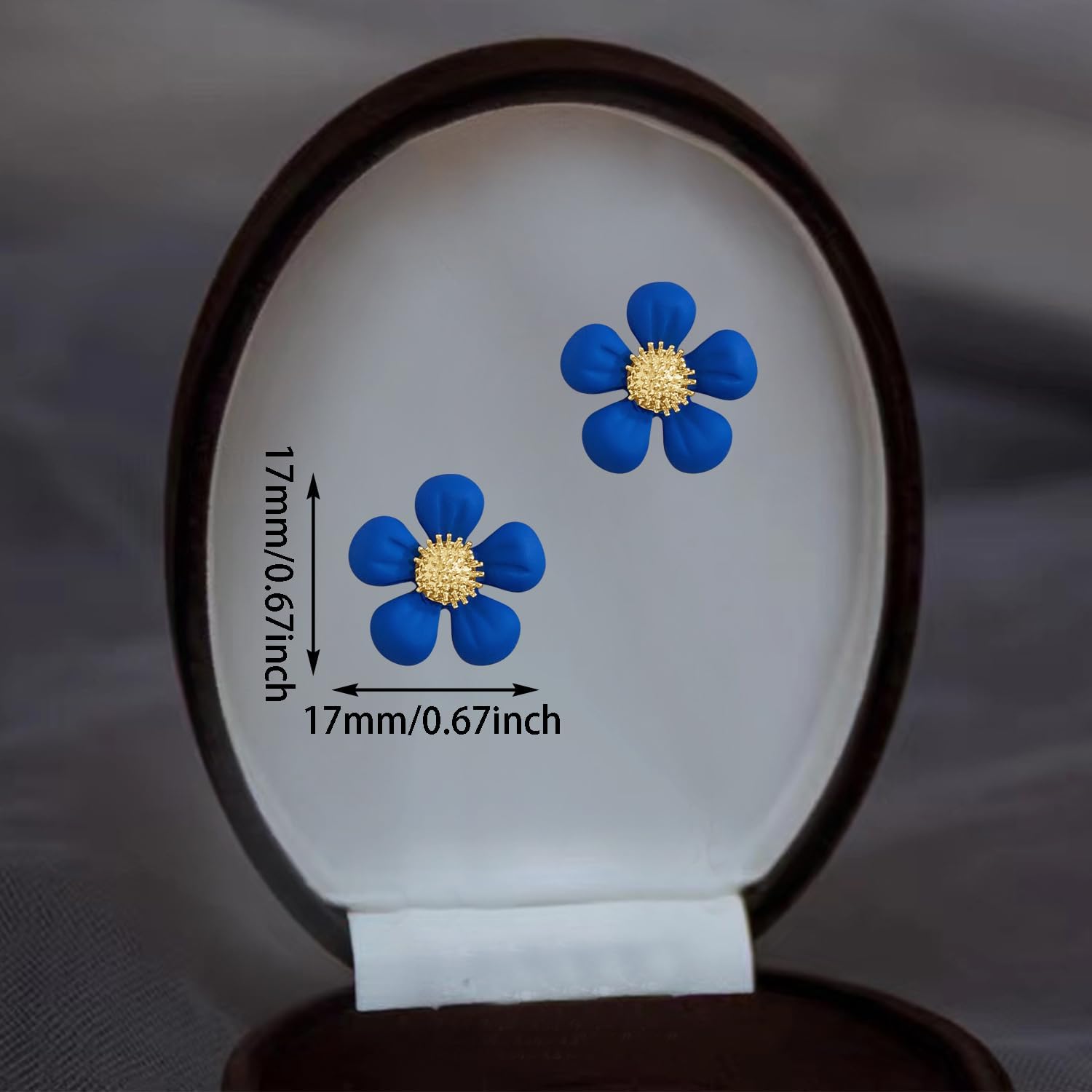 Exquisite Simulation Small Daisy Three-Dimensional Flower Alloy Stud Earrings Creative Lovely Personalized Five Petal Stamen Flower Stud Earrings for Women Jewelry Gifts - Image 2