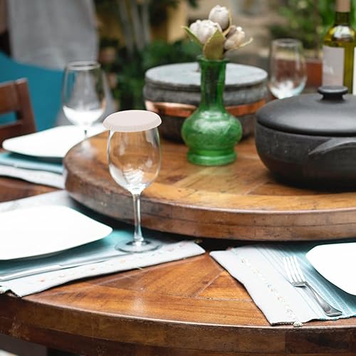 Miniatura 7 de DOITOOL 100 unids desechables de papel tapa de bebida reciclada taza de café cubierta perfecta para fiestasbodacocina casera blanca