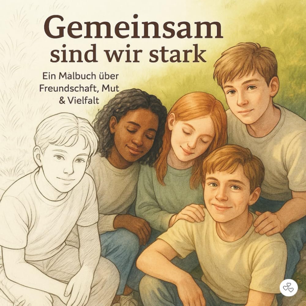 Gemeinsam sind wir stark: Ein Malbuch über Freundschaft, Mut und Vielfalt