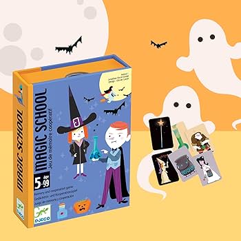 Amazon.co.jp: DJECO ジェコ マジックスクール カードゲーム 記憶