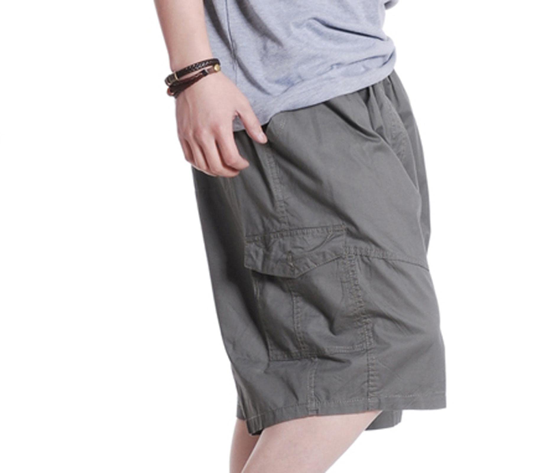 Pantalones Cortos Los Hombres De La Moda De Verano Bolsillos Casuales Sueltos para Hombre Pantalones Cortos
