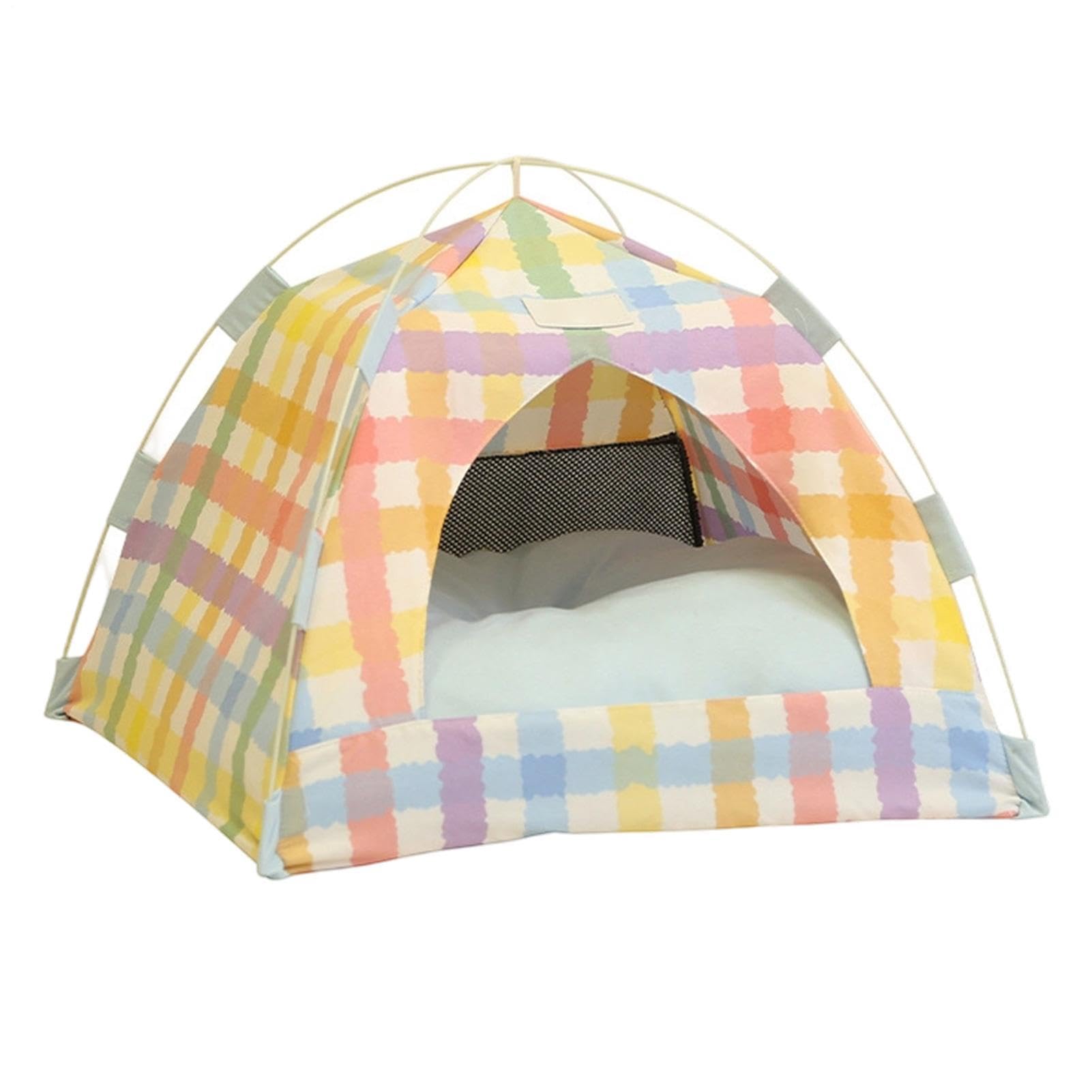 Tenda per Gatti Traspirante e Ventilata Rifugio Caverna Pieghevole con Rete | Tenda Gatti Da Interno Casa, Soggiorno, Appartamento, Dormitorio, Patio, Balcone e