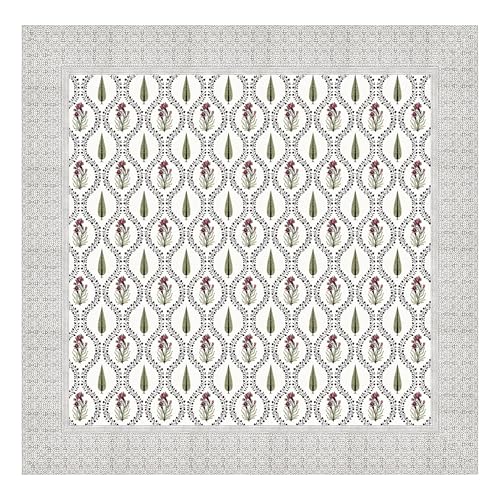 Image of BLOCKS OF INDIA Hand Block Printed 200 TC Cotton Super King Size Bedsheet(106 x 106) | Pack of 1, Pink Green Patti