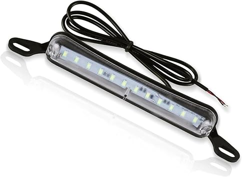 WZP License Plate LED Light, DC 12V Ultra Bright Assembly Replacement, Waterproof Tag Lamp, Universal for Car Trailer UTV ATV Truck RV Boat White