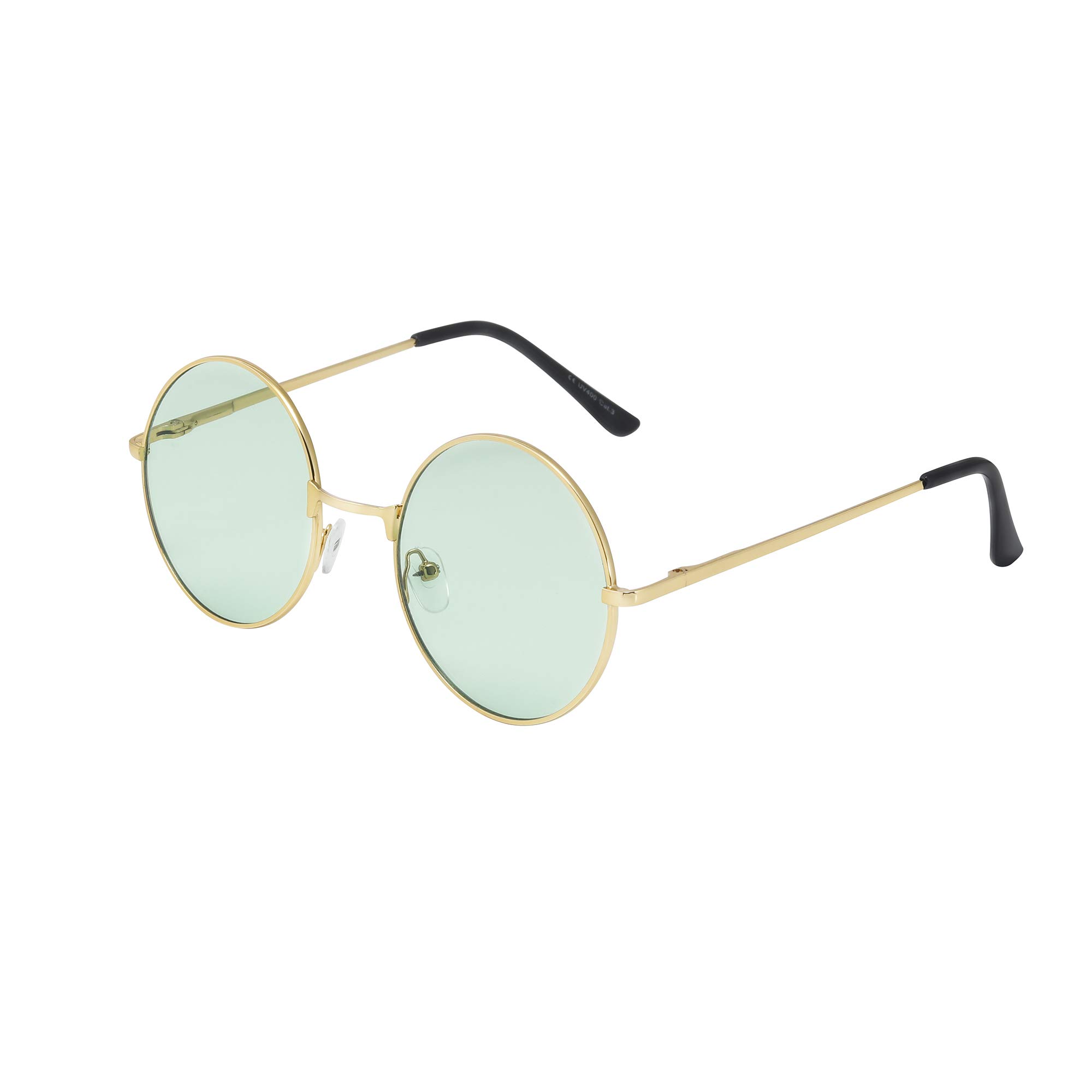 ASVP Shop® Vintage Retro Round Sunglasses Cyber Goggles Steampunk Punk Hippy