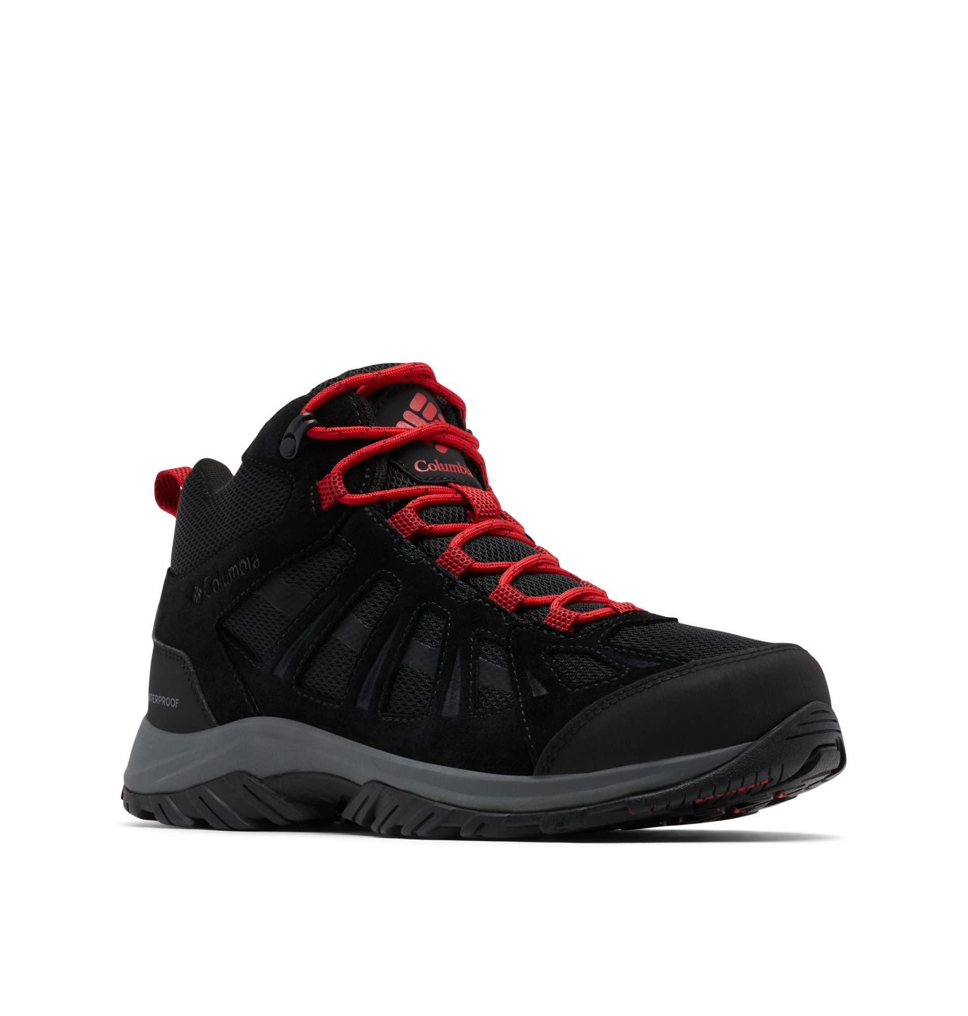 Columbia Men's Redmond 3 Mid Wp Hiking Boots, Black Mountain Red