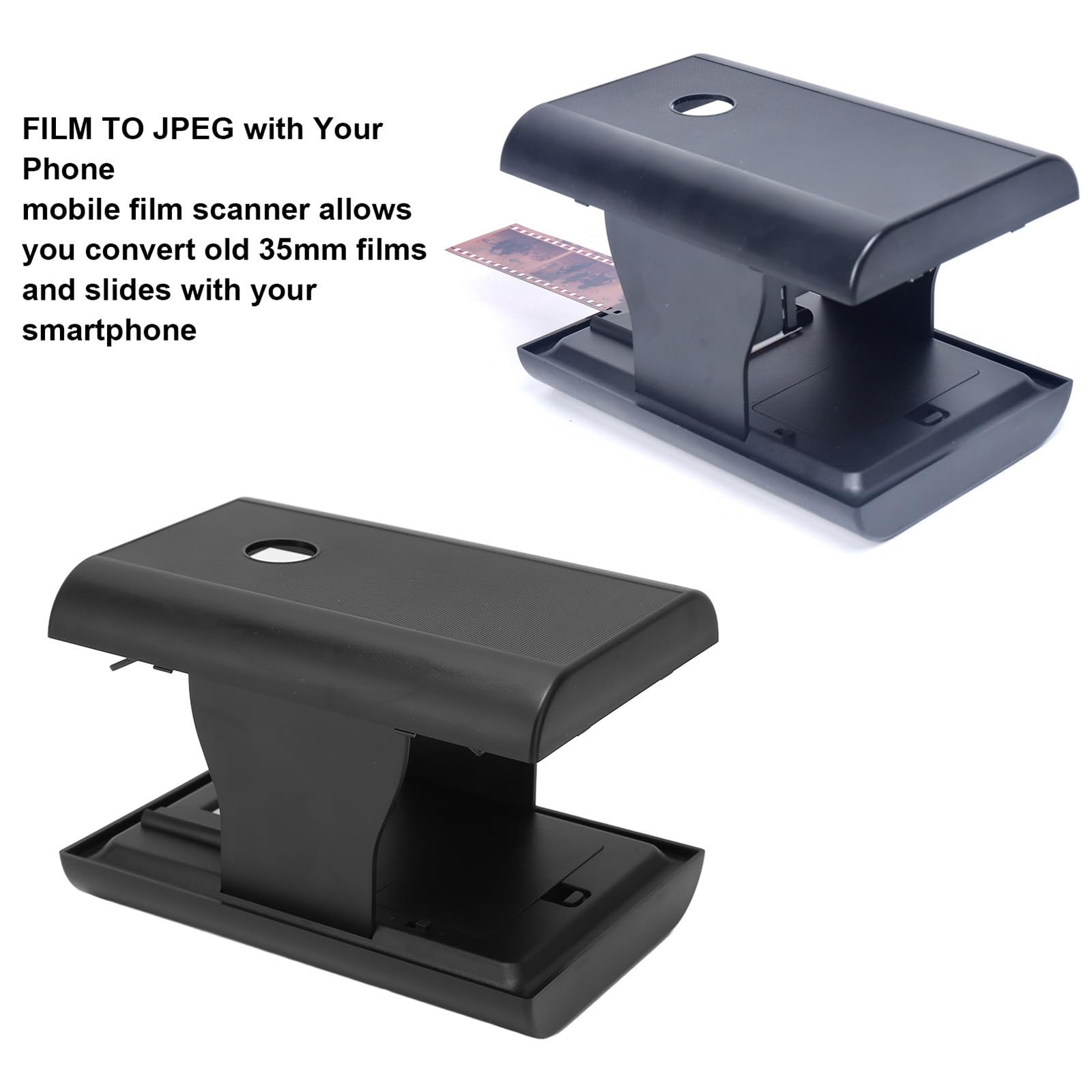 Mobile Film Scanner, 35mm Portatile Pieghevole Scanner Diapositive e Negativi, Smartphone Foto Scanner con Retroilluminazione a LED per Viaggio, Famiglia