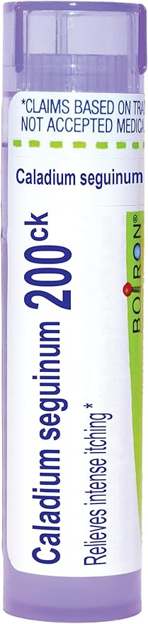 My Personal Guide to the Best Homeopathic Remedies for Insect Bites 12 Boiron Caladium Seguinum 200Ck for Intense Itching - 80 Pellets