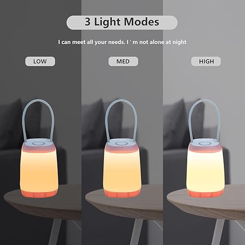 Miniatura 2 de Paquete de 6 luces LED para camping, 3 modos de luz nocturna alimentada por batería para luz de emergencia interior y exterior, linterna de tienda,