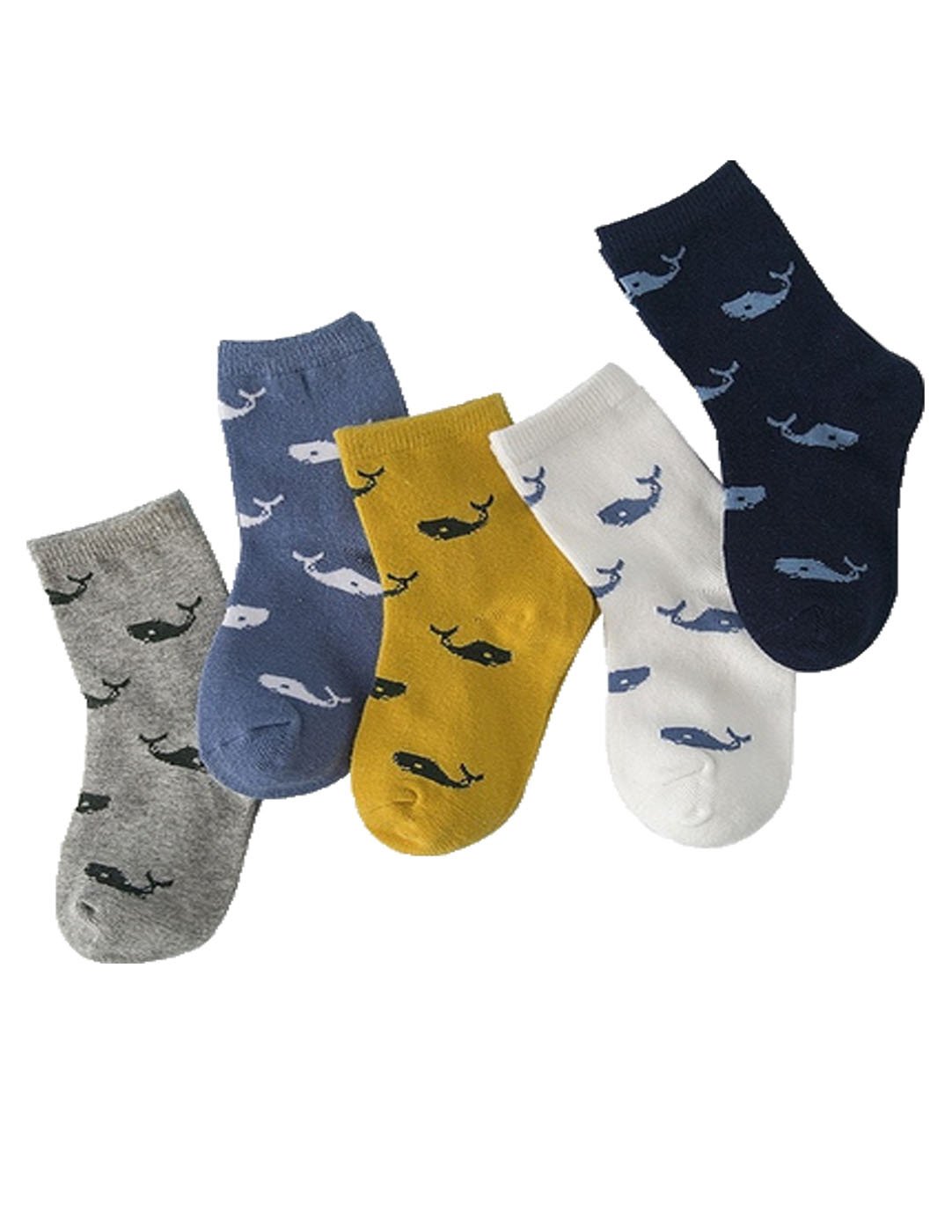 5 Pair/Boys Girls Socks Cute Cartoon Pattern Kids Socks