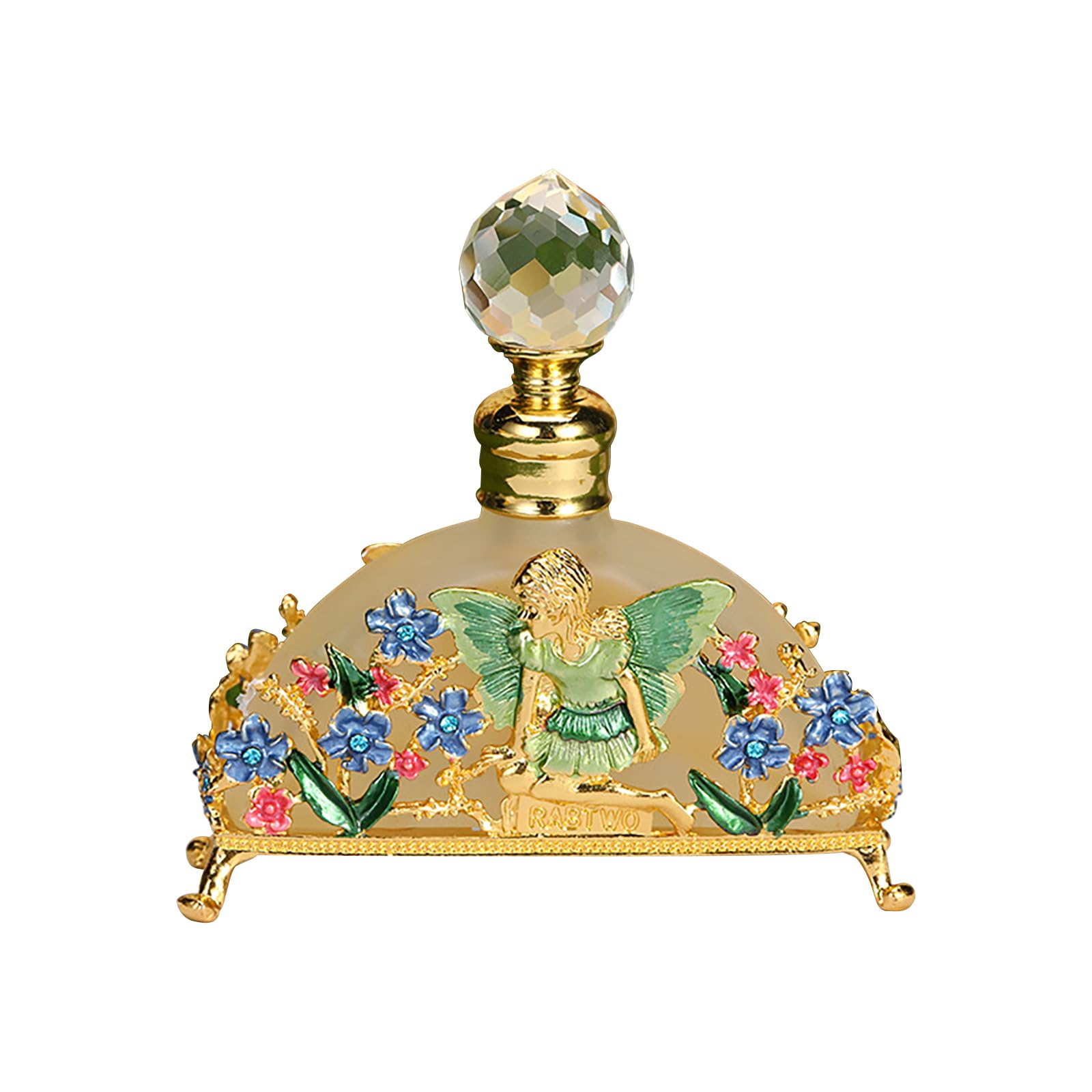 Vintage Crystal Perfume Bottle, 20 ml Refillable Art Vintage Perfume Bottle Mini Travel Perfume Bottles for Women or Girls Home Decoration Wedding Gifts Home Decor