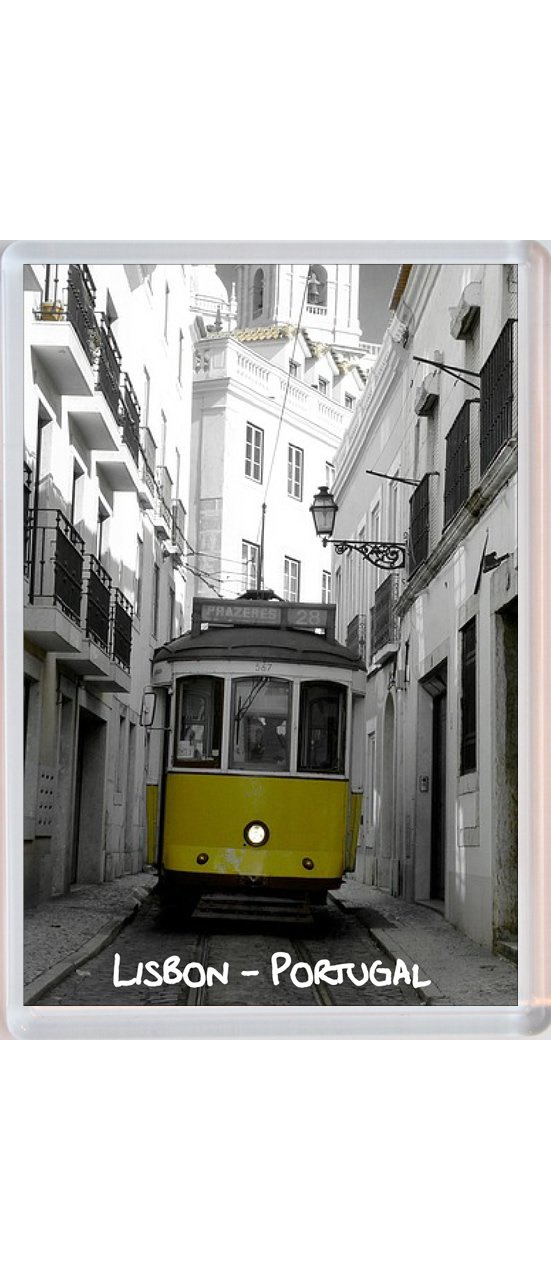 Baked Bean Store Multicolor Lisbon - Portugal - Jumbo Fridge Magnet