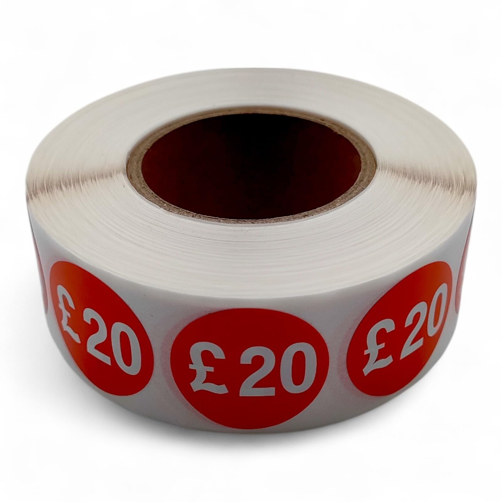 Price Stickers - 1000 Stickers - 25mm Red Self Adhesive Sticky Labels Rolls £20