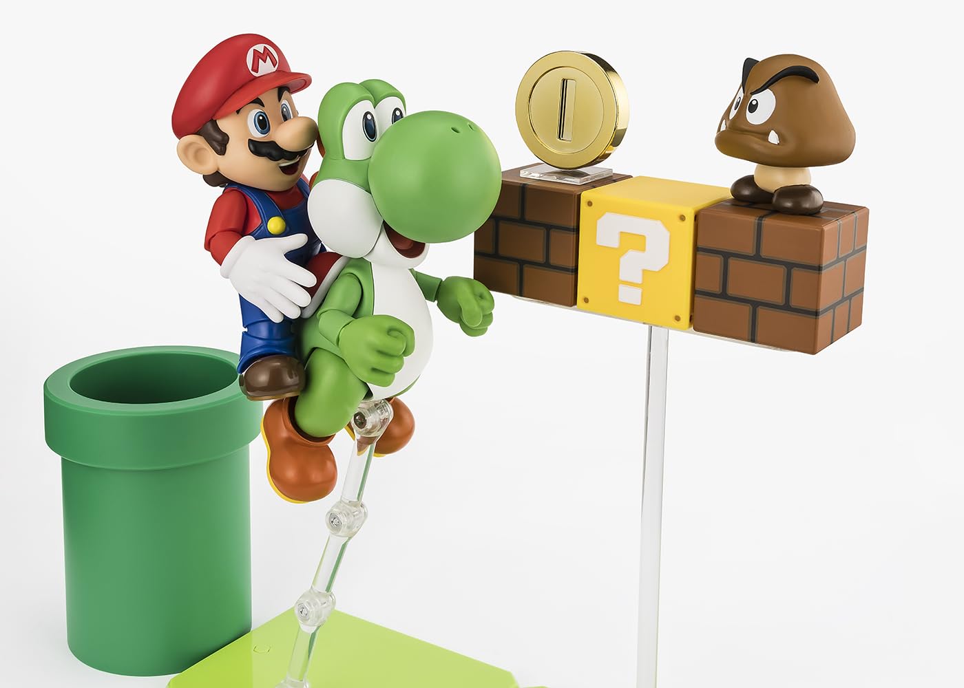 ゲームキャラクター SHFiguarts Super Mario Figure Set Amazon.com: TAMASHII NATIONS - Super Mario - Super Mario Playset