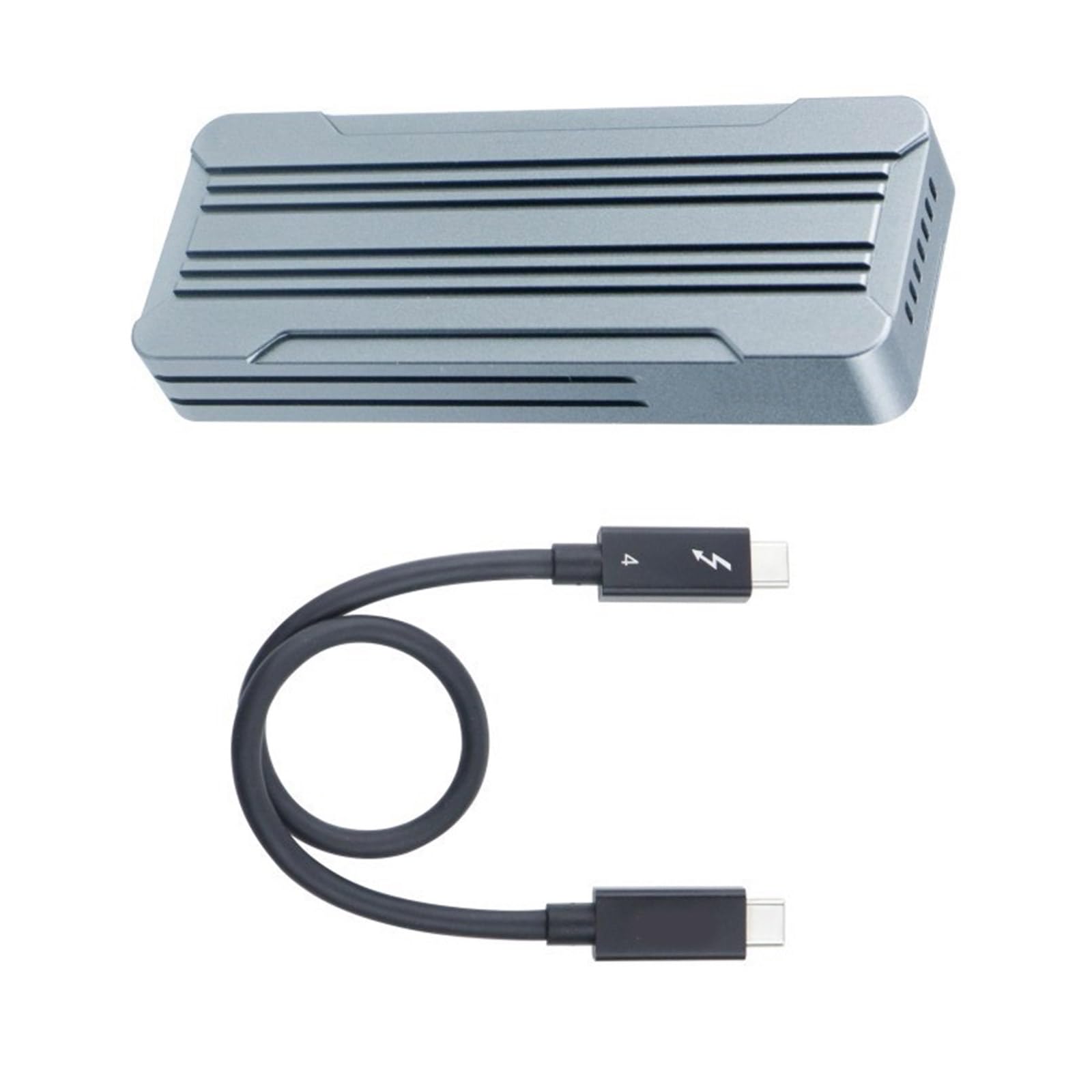 UsbC NVMe SSD Box Alluminio Enclosure 40Gbps Veloce Velocità di Trasferimento USB4 Thunderbolt3compatible Dissipat di calore efficiente