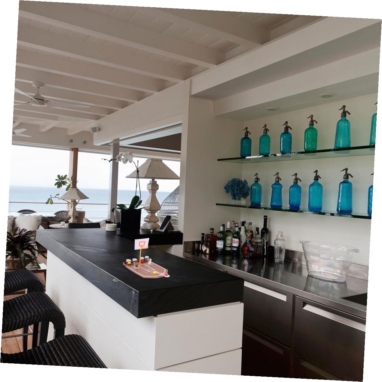 Gatuida Gioco Bere Basket da Tavolo in Acrilico Gioco Bar Divertente per Adulti Accessorio Intrattenimento Feste Facile da Usare per Amici e Bar