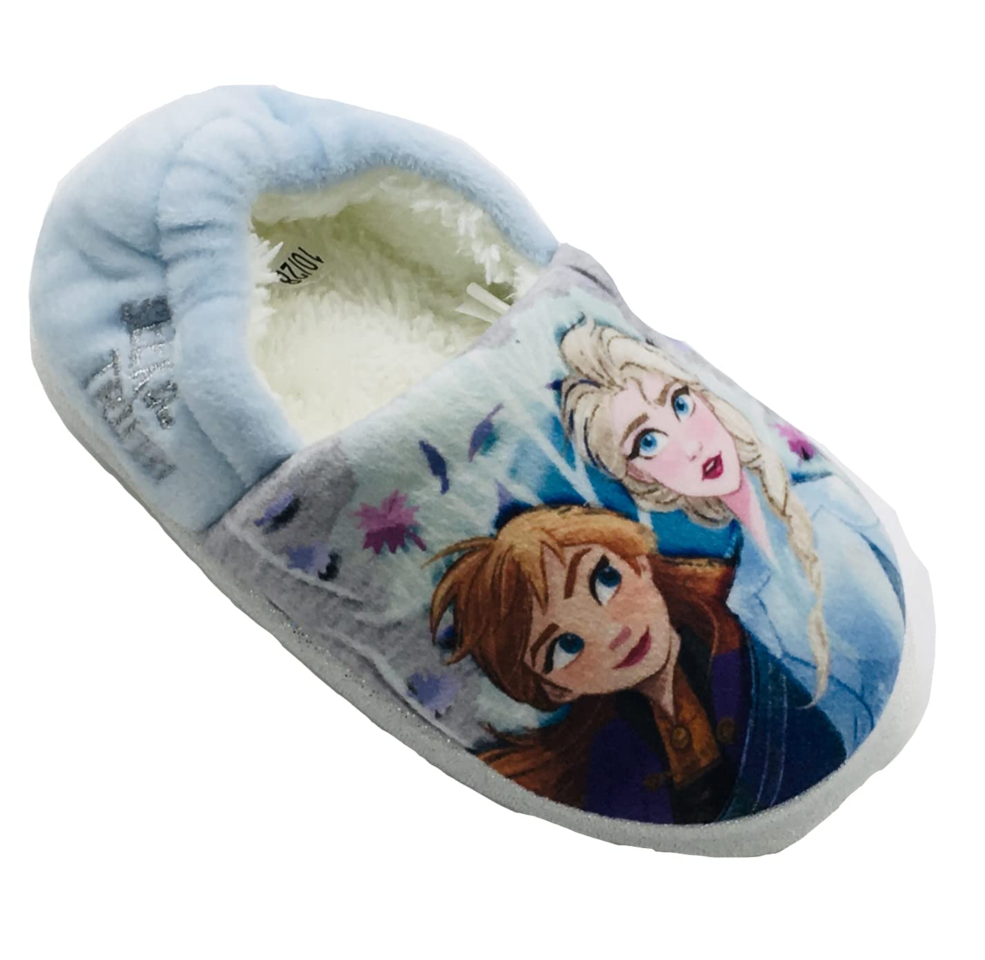 DisneyFrozen Girls Slippers in Blue and Lilac