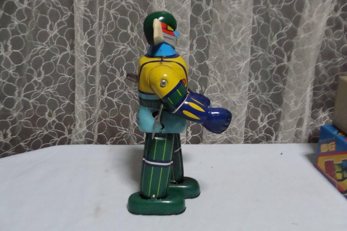タカラ【鋼鉄ジーグ 】当時物ブリキ ゼンマイ歩行ロボットTIN TOY 旧タカラ 鋼鉄ジーグ ブリキ ゼンマイ歩行 サンゼン タカラ☆鋼鉄
