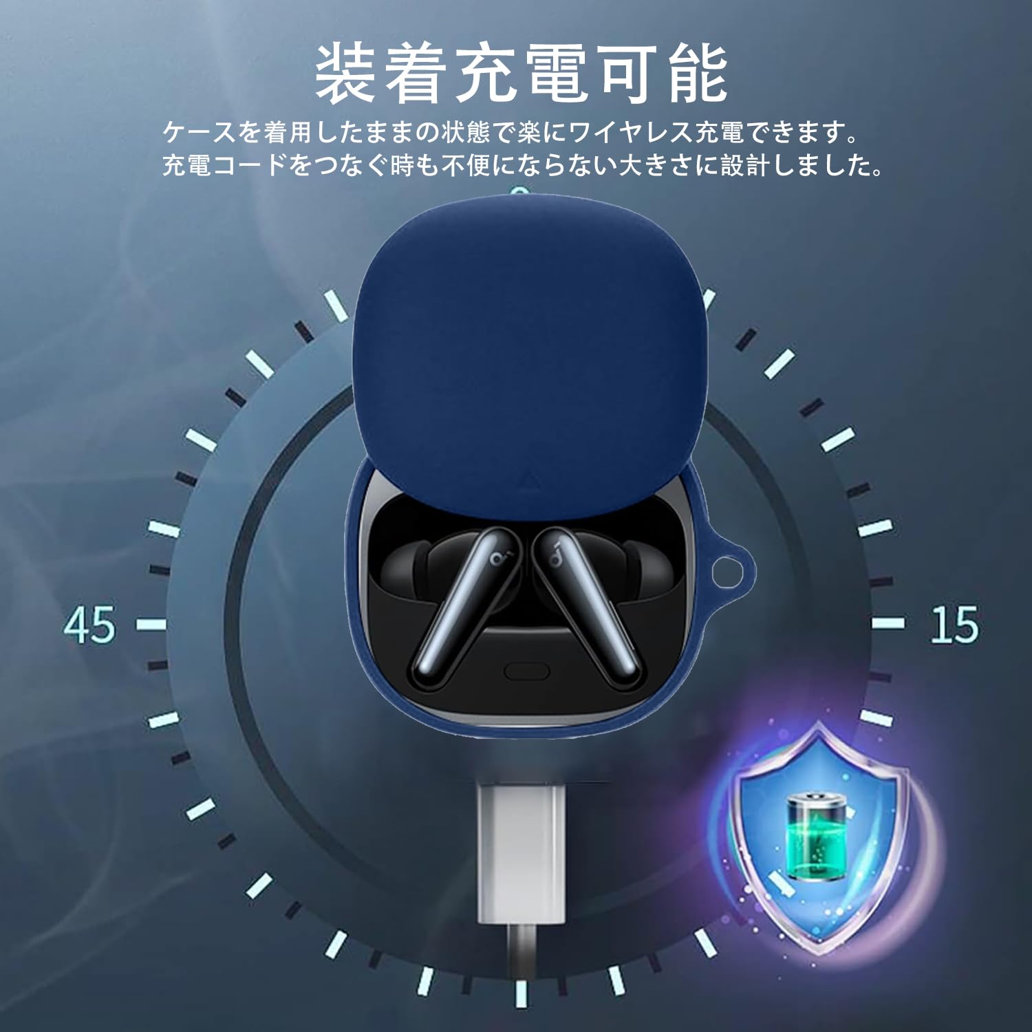 【美品】Soundcore Liberty5【充電ケース・ブルー】 Amazon | Anker Soundcore Liberty 5 用 ケース YAJOJO