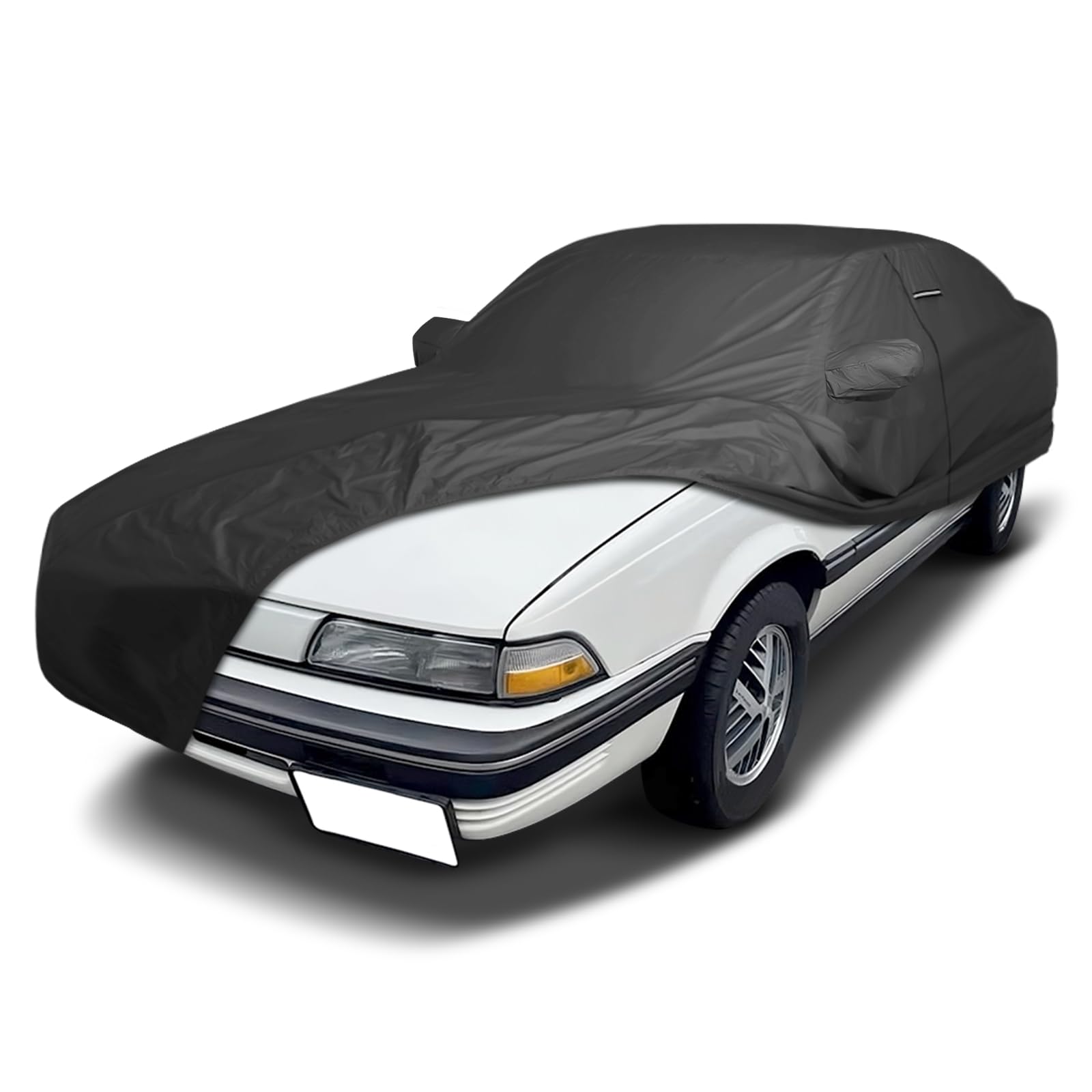 iCarCover Waterproof Car Cover for 1983-1988 Pontiac Sunbird Wagon | High-End Custom Fit All Weather Indoor Outdoor Hail Rain UV Sun Resistant Snow Dust Storm Protection Covers (Black)