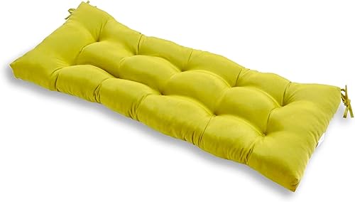 South Pine Porch Cojín para columpiobanco de 44 x 17 pulgadas, 1 unidad (paquete de 1), color kiwi