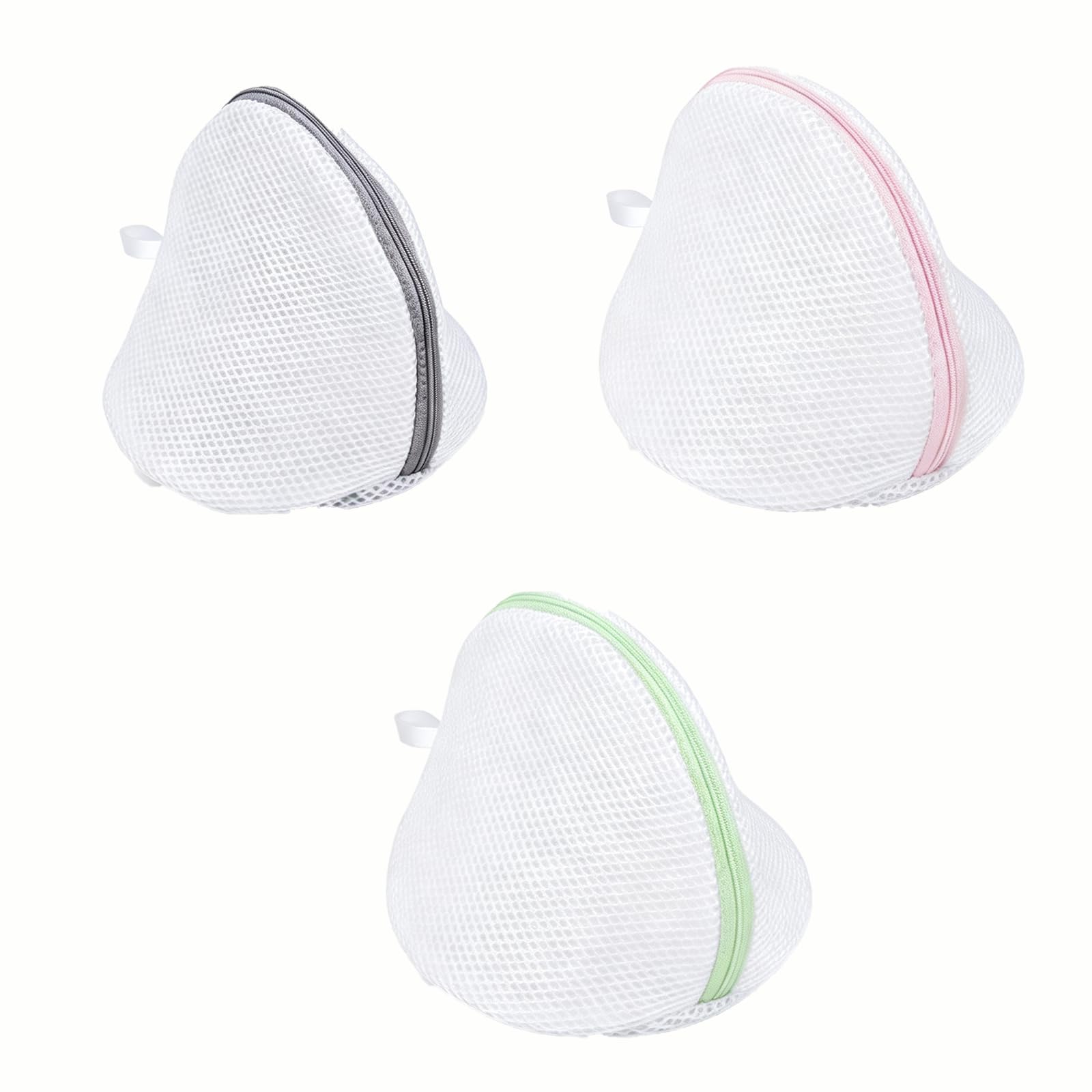 Bra Washing Machine Bag, Mesh Washing Bag with Zipper, 3 Pcs, 3 Colors